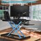 32" x 24" Electric Standing Desk Converter for Dual Monitor, Laptop Workstation with Wide Keyboard Tray, 32 Inch Height Adjustable Sit to Stand Desk Riser, Black
